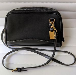 Dooney & Bourke Leather Canvas Black Crossbody Bag